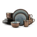 16Pcs Reactive Glaze Breakfast Serving Set