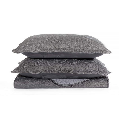 Grey High Quality Bedspread Set