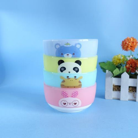 4Pcs Animal Paradise Colorful Bowls