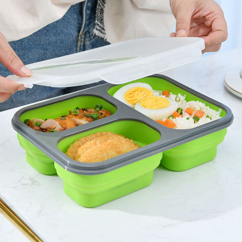 Medium Lunch Box- Silicon Foldable