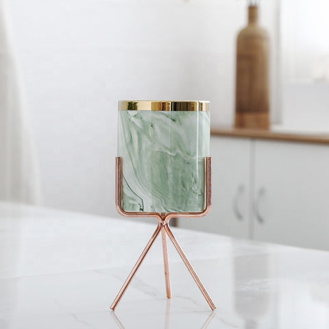 Light Green Doppelganger Porcelain Flower Pot