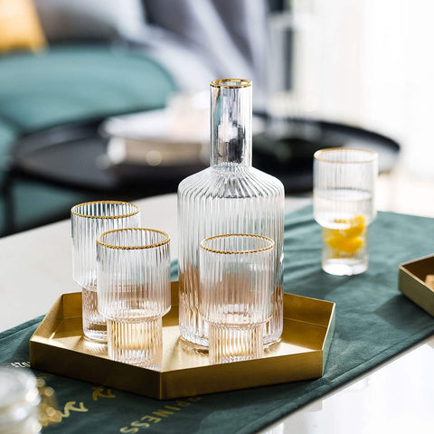 Vertical Stripe Nordic Glass Set