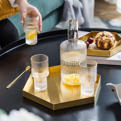 Vertical Stripe Nordic Glass Set