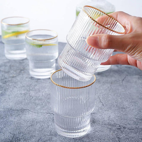 Vertical Stripe Nordic Glass Set