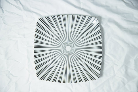 24Pcs Zebra-design Melamine Dinner Set