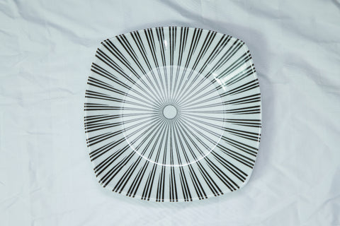 24Pcs Zebra-design Melamine Dinner Set