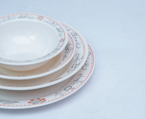 Floral Melamine Dinner Set