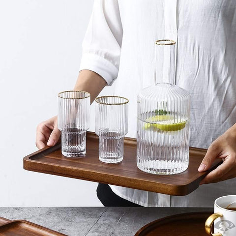 Vertical Stripe Nordic Glass Set