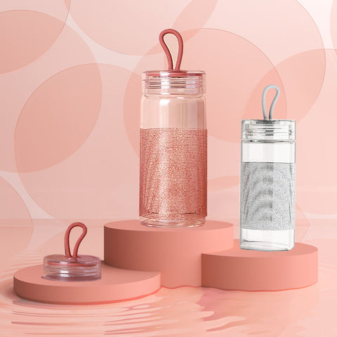 Water Bottle- Classy Glitter Base