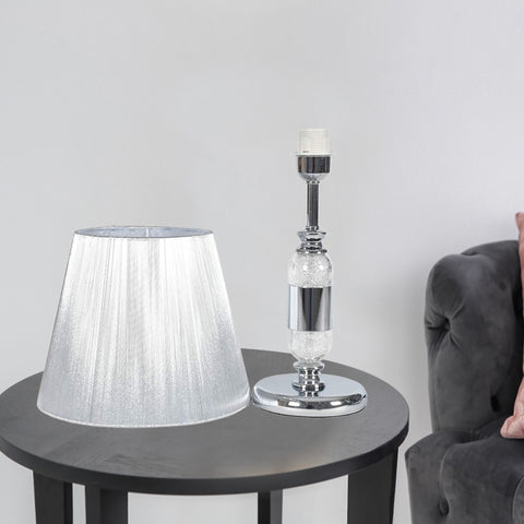 Silver Capsule Table Lamp