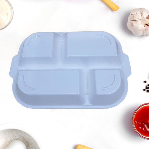 White Splitted Melamine Tray