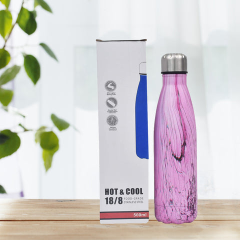 Stainless Steel Bottle- Marble Finish