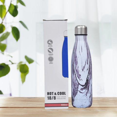 Stainless Steel Bottle- Marble Finish