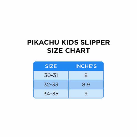 Pikachu Character Kids Slippers