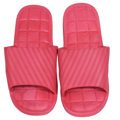 Female Plain Small Square Bottom Slippers