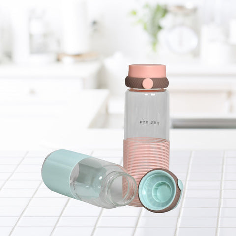 Water Bottle- Classic Ripple Glass