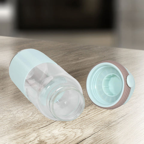 Water Bottle- Classic Ripple Glass