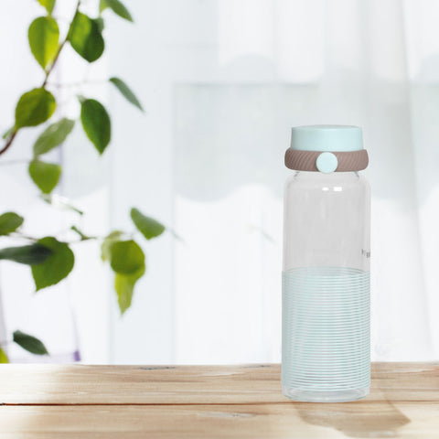 Water Bottle- Classic Ripple Glass