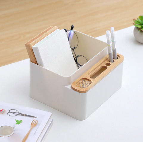 Multi Functional Bamboo Made  Storage Box