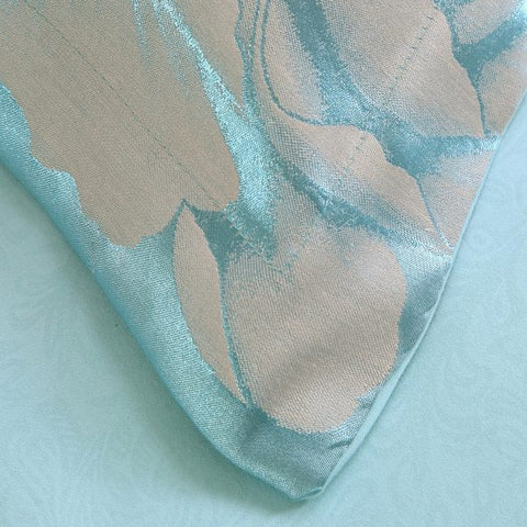 4 Pcs Satin jacquard Tom Glamour Home Bedspread -Teal