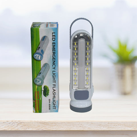 Grey Solar Recharging LED Flashlight