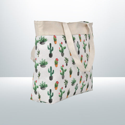 Ladies Tropical Cactus Shoulder Bag