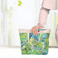 Ladies Tropical Grass Leaf Shoulder Bag