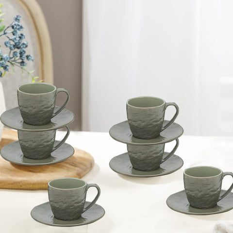 12Pcs Stone Lan Assorted Cup Set