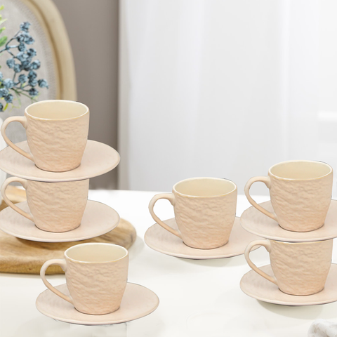 12Pcs Stone Lan Assorted Cup Set