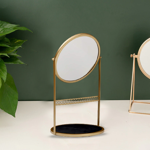 Ultra Modern Round Mirror And Jewellery Stand