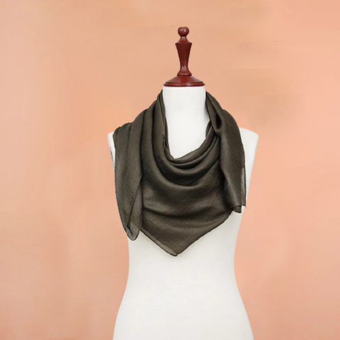 Classic Jewel Chiffon Fabric Plain print Scarves