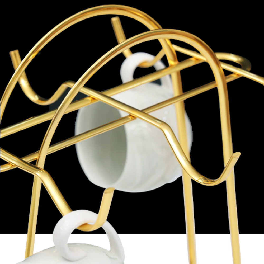 Luxury Metallic Gold Cup Holder – Izanstore