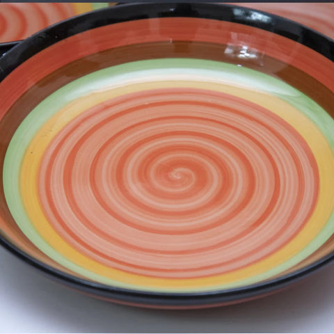3Pcs Ceramic Colored Plates