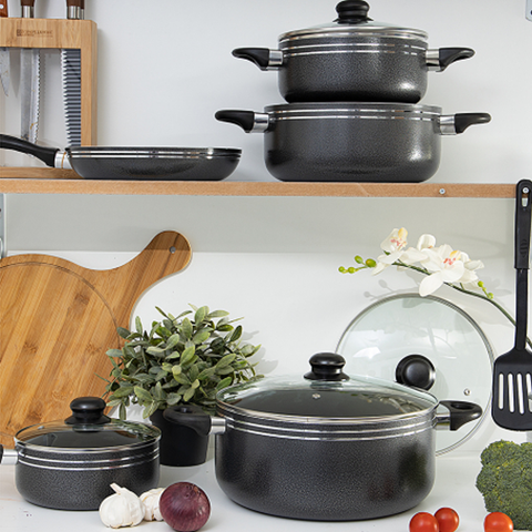 11Pcs Aluminium Alloyed Non Stick Cookware Set