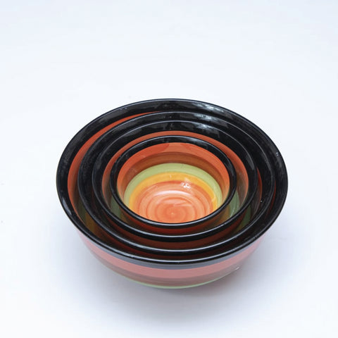4Pcs Multi Ceramic Food Serving Bowls