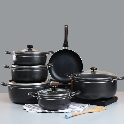 11Pcs Aluminium Alloyed Non Stick Cookware Set