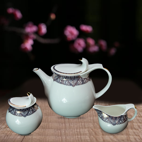 24Pcs Royal Bone China Tea Set