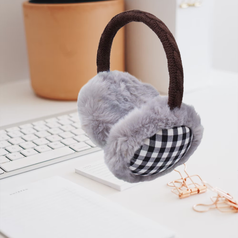 Lady Pure Plush Comfy Warmer Headband Musical Back Earmuffs