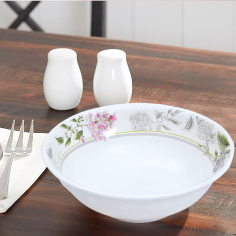 Melamine Floral Serving Bowl