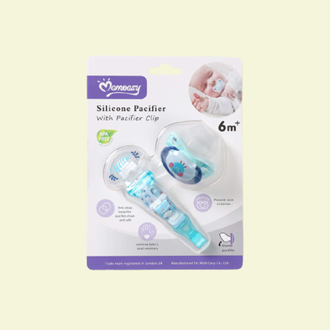 Momeasy Silicone Pacifier With Pacifier Clip