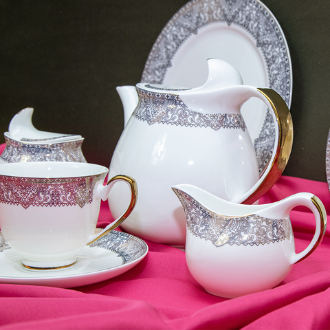 24Pcs Royal Bone China Tea Set