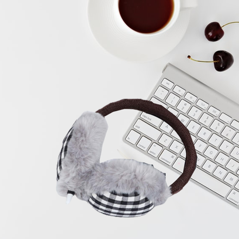 Lady Pure Plush Comfy Warmer Headband Musical Back Earmuffs