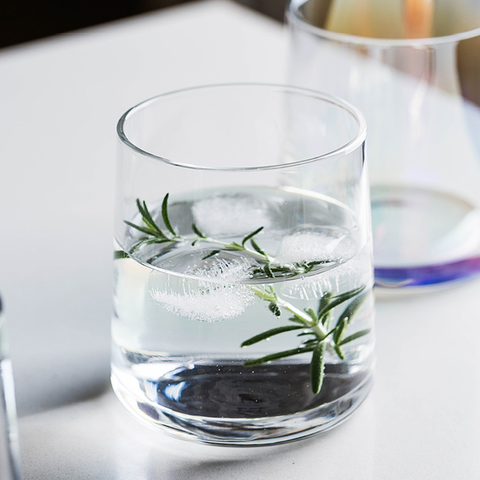 6Pcs Ions Plated Gold Rim Cocktail Glass Set