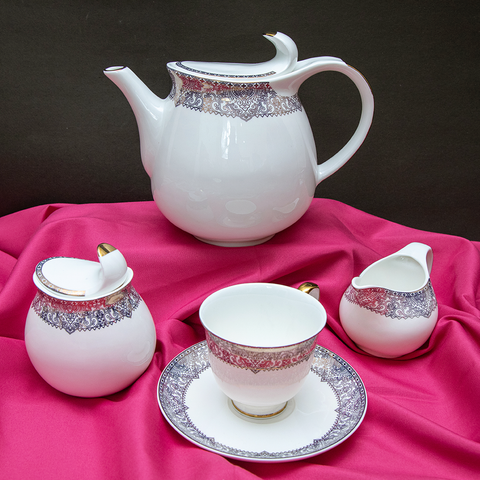 24Pcs Royal Bone China Tea Set