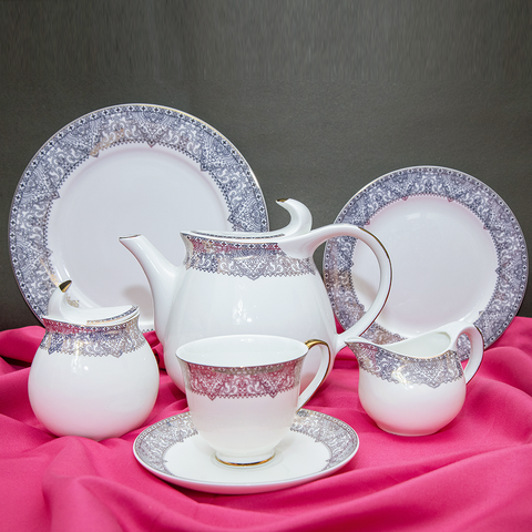24Pcs Royal Bone China Tea Set