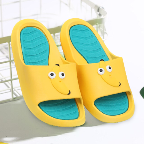 Kids Slipper Comfy Mushy Bottom Multi Fruit Character