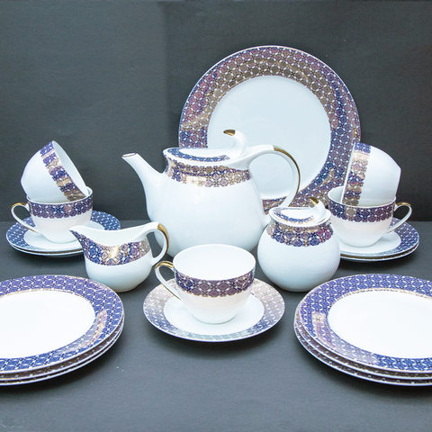 24Pcs Royal Bone China Tea Set