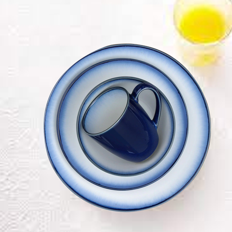 16Pcs Royal Blue Breakfast Serving Set