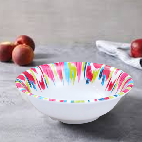 Melamine Colorful Splash Serving Bowl