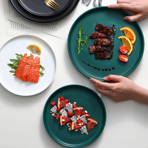 Ceramic Flared Edge Serving Platter